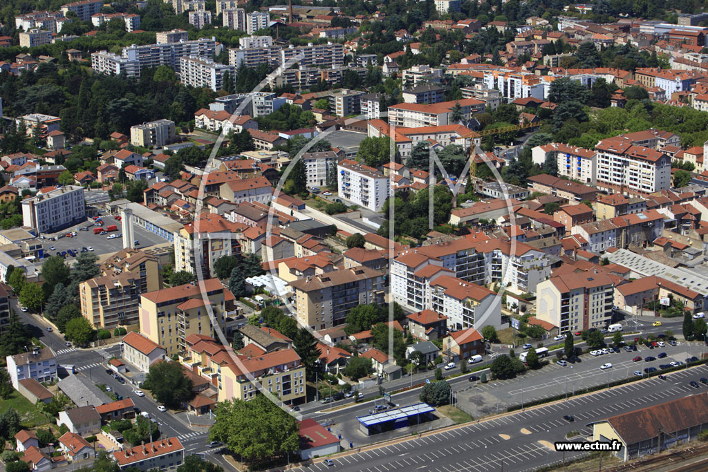 Photo arienne de Villefranche-sur-Sane (Rue de la Grange Blazet)