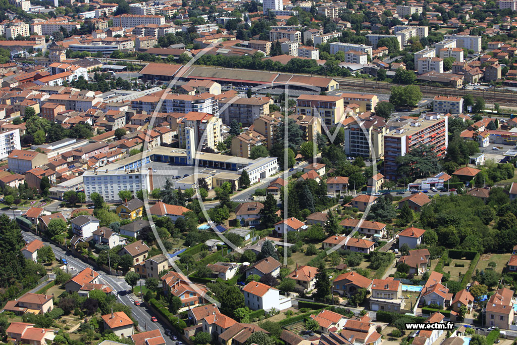 Photo arienne de Villefranche-sur-Sane (Rue Jean-Michel Savigny)