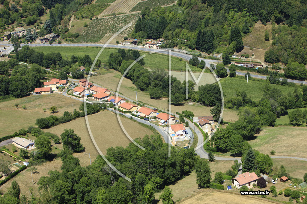 Photo arienne de Saint-Clment-sur-Valsonne