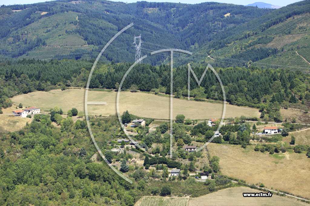 Photo arienne de Saint-Clment-sur-Valsonne