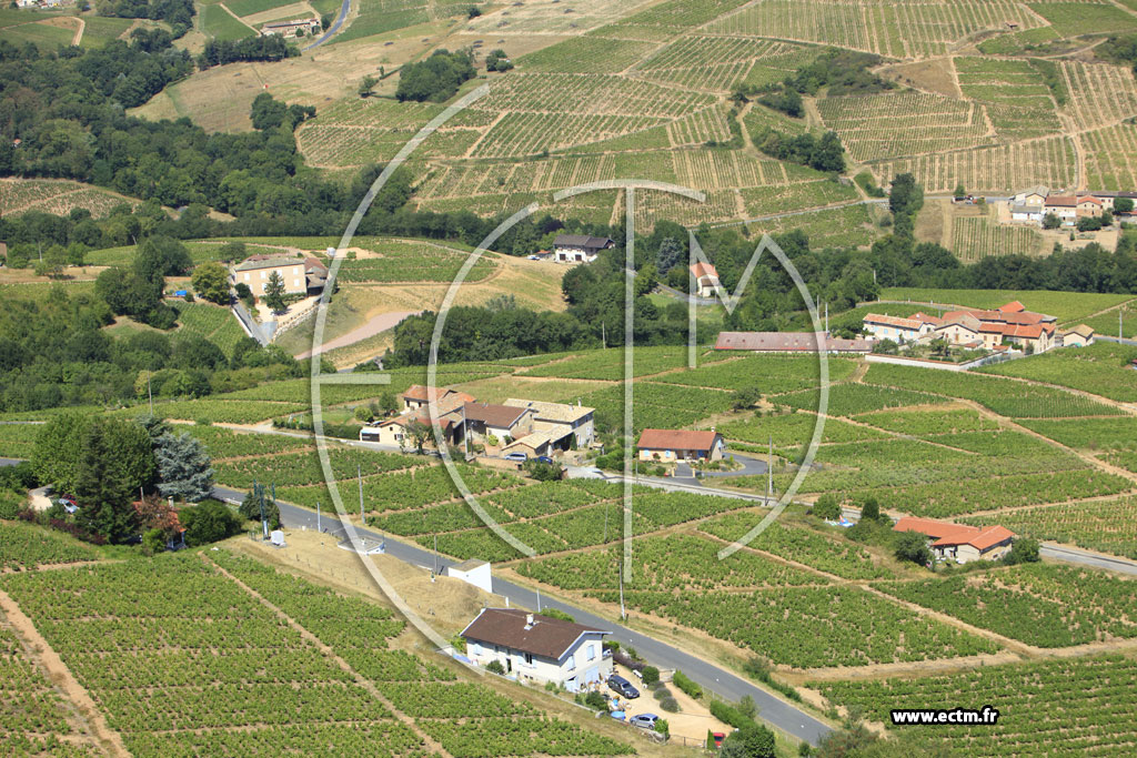 Photo arienne de Salles-Arbuissonnas-en-Beaujolais