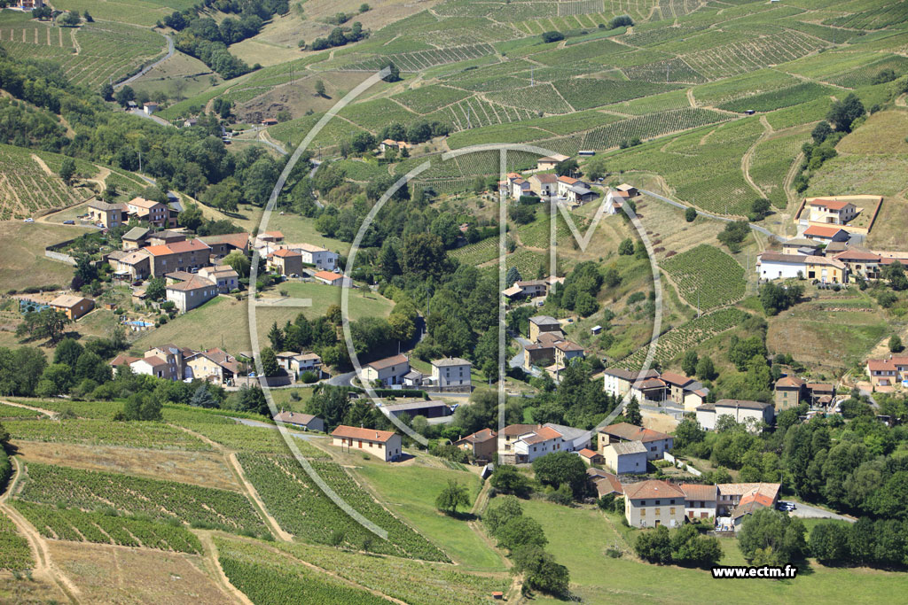 Photo arienne de Vaux-en-Beaujolais (Montrichard)