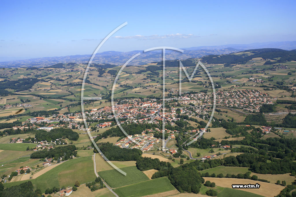 Photo arienne de Saint-Martin-en-Haut