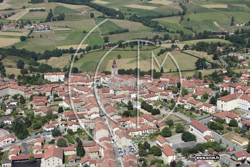 Photo arienne de Saint-Martin-en-Haut