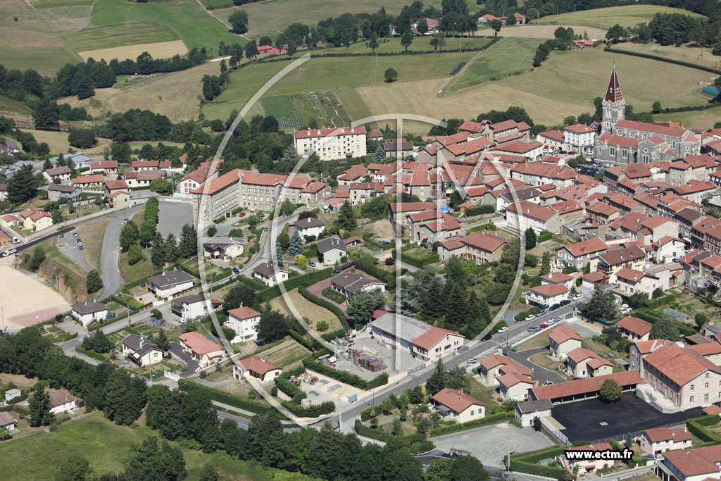 Photo arienne de Saint-Martin-en-Haut