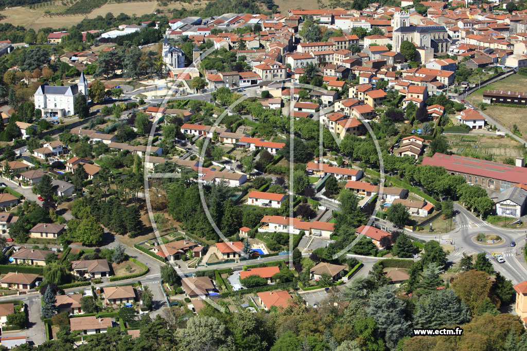 Photo arienne de Saint-Martin-la-Plaine