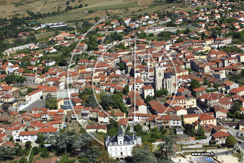 Photo arienne de Saint-Martin-la-Plaine