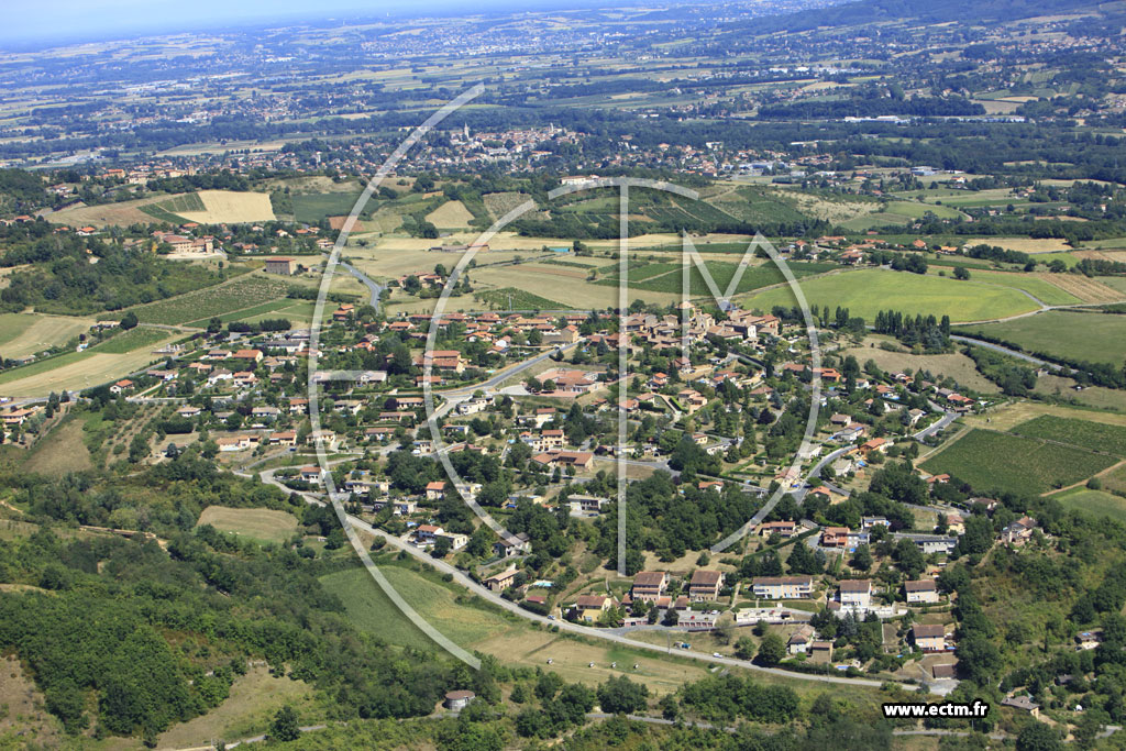 Photo arienne de Belmont-d'Azergues