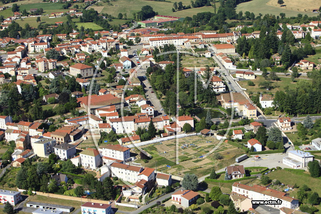 Photo arienne de Panissires