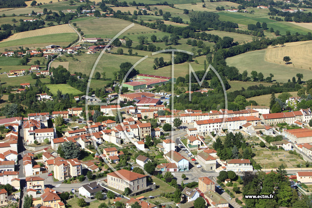 Photo arienne de Panissires