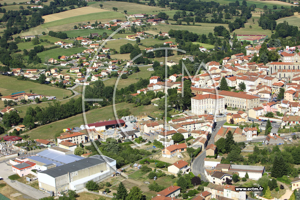 Photo arienne de Panissires