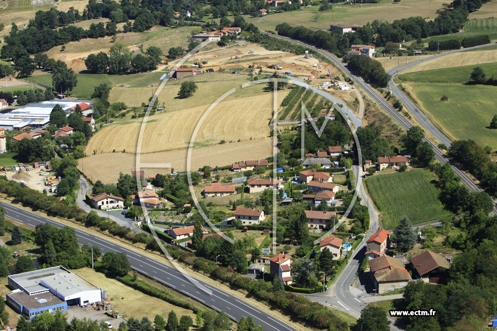 Photo arienne de Pontcharra-sur-Turdine
