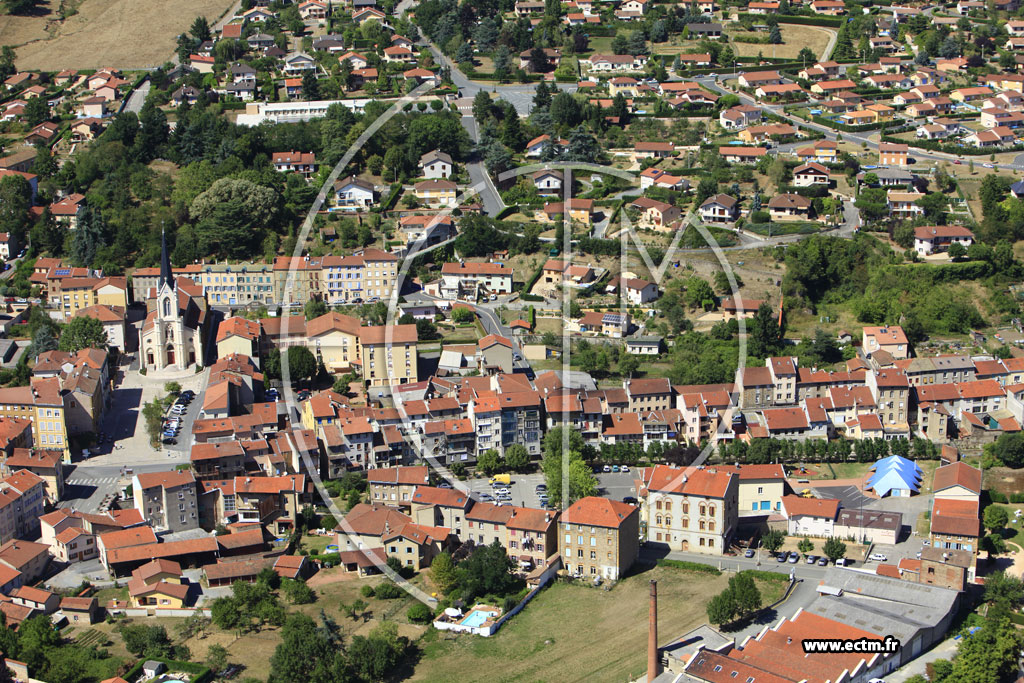 Photo arienne de Pontcharra-sur-Turdine