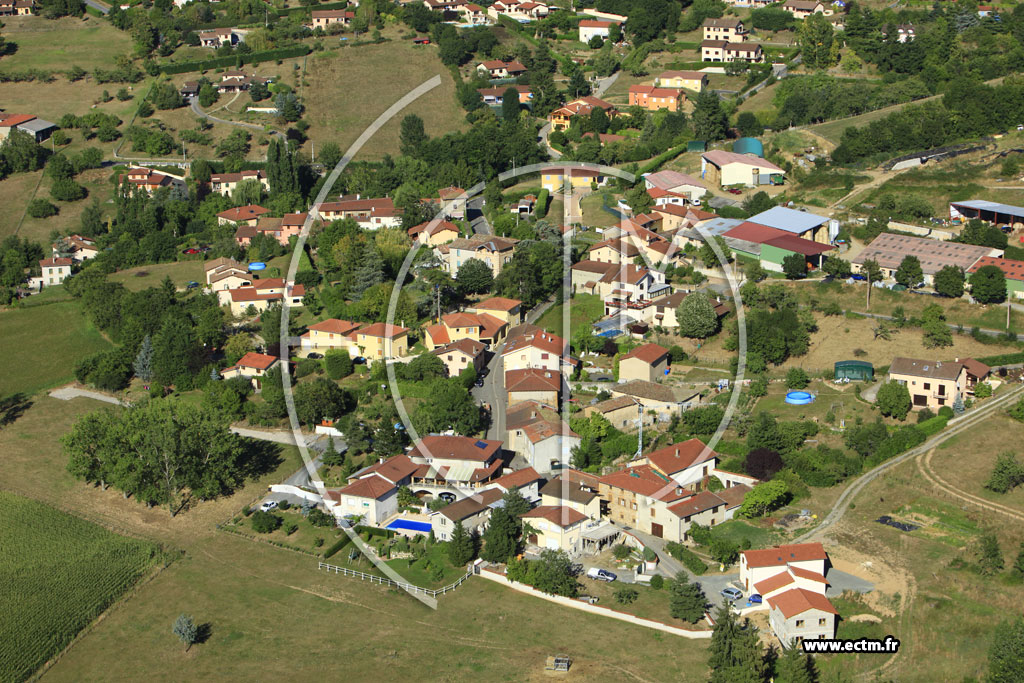 Photo arienne de Saint-Pierre-la-Palud (Le Vieux Bourg)