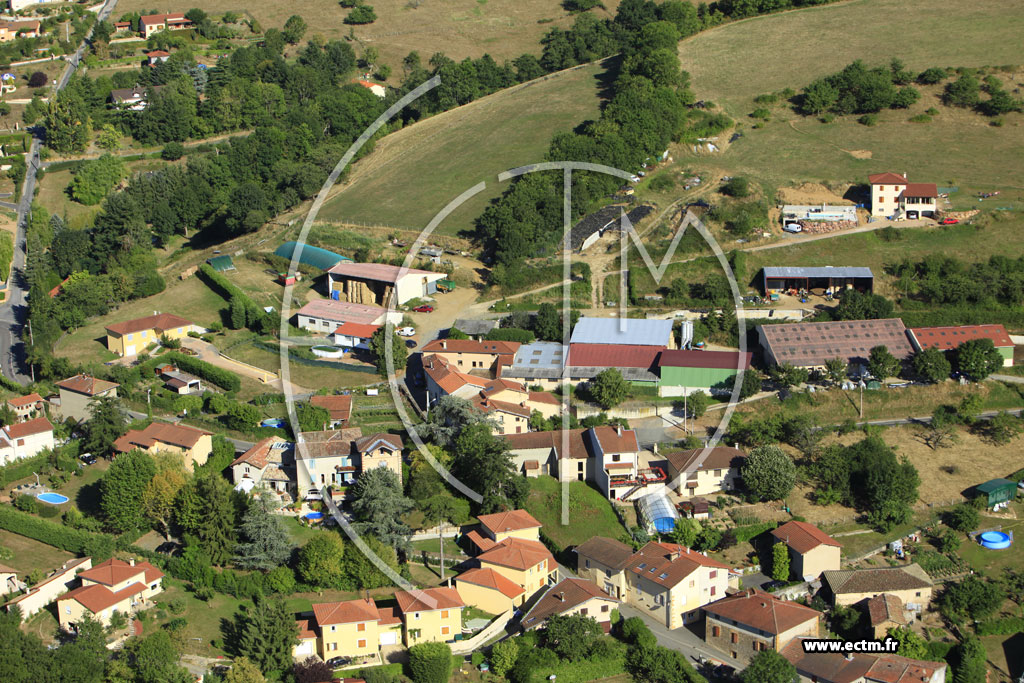 Photo arienne de Saint-Pierre-la-Palud (Le Vieux Bourg)