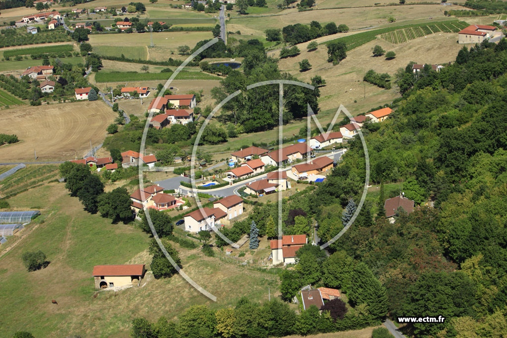 Photo arienne de Saint-Romain-de-Popey