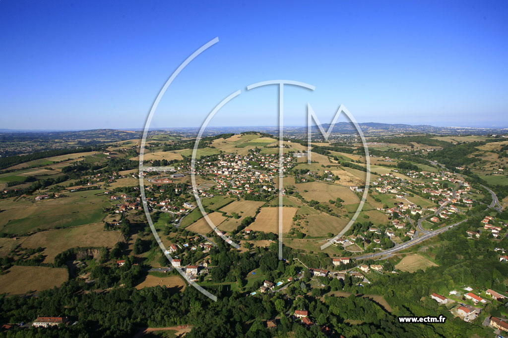 Photo arienne de Sourcieux-les-Mines