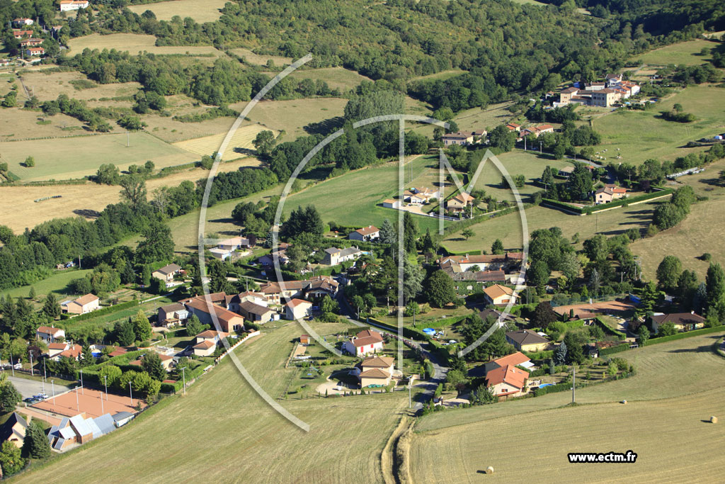 Photo arienne de Sourcieux-les-Mines