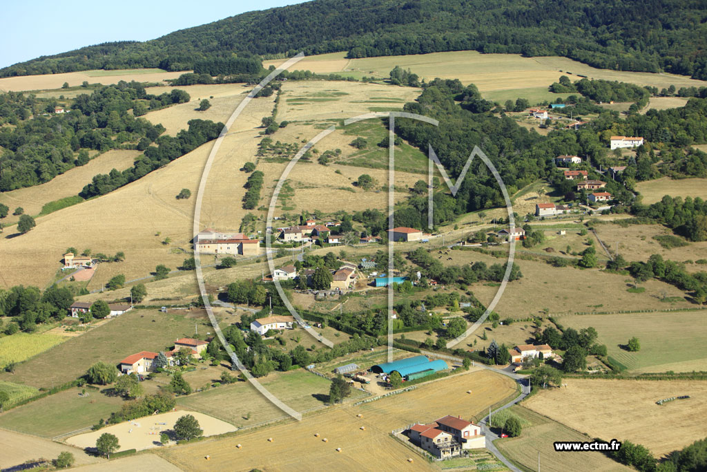 Photo arienne de Sourcieux-les-Mines