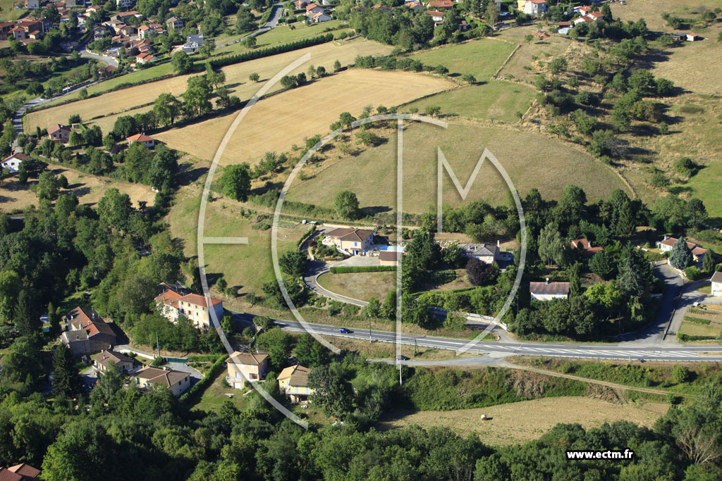 Photo arienne de Sourcieux-les-Mines