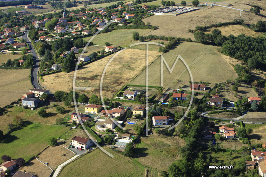 Photo arienne de Sourcieux-les-Mines