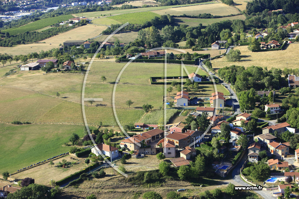 Photo arienne de Sourcieux-les-Mines