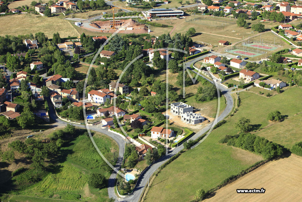 Photo arienne de Sourcieux-les-Mines