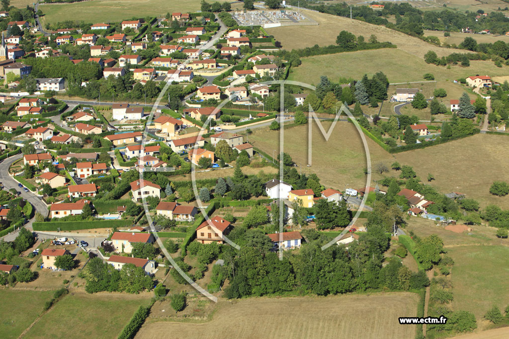 Photo arienne de Sourcieux-les-Mines