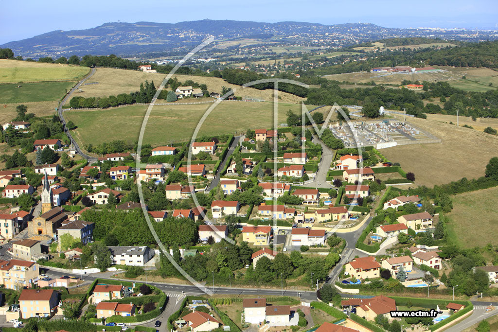 Photo arienne de Sourcieux-les-Mines