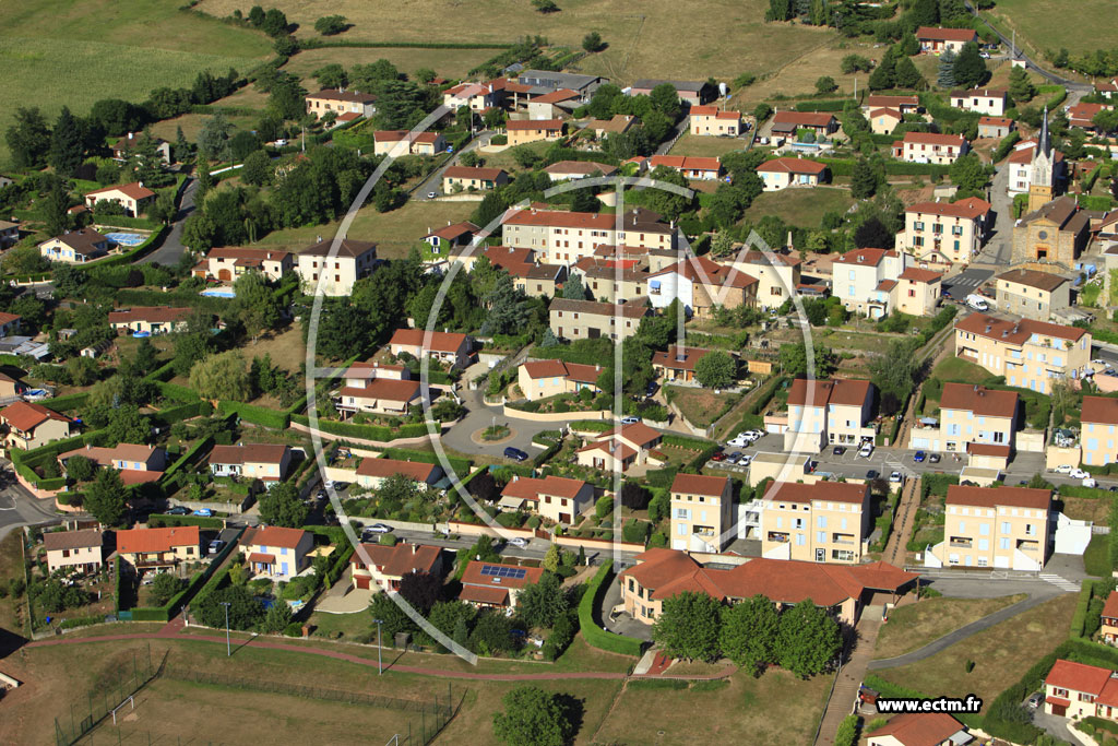 Photo arienne de Sourcieux-les-Mines
