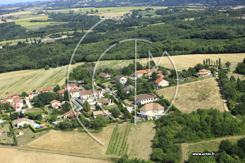 Photo arienne de Chaponnay