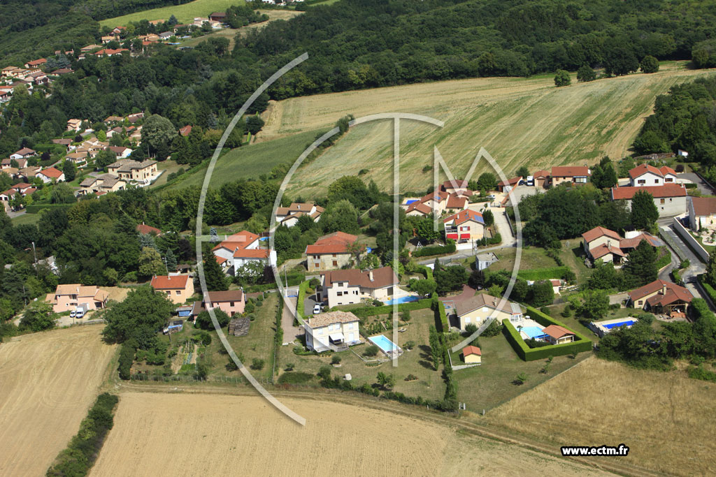 Photo arienne de Chaponnay