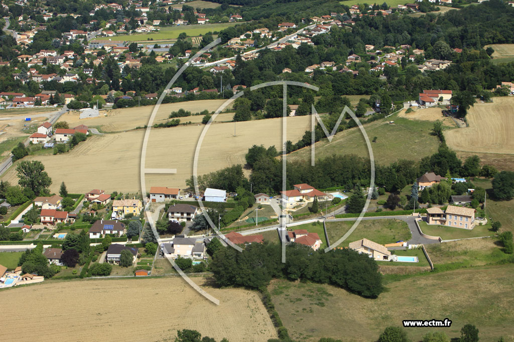 Photo arienne de Chaponnay