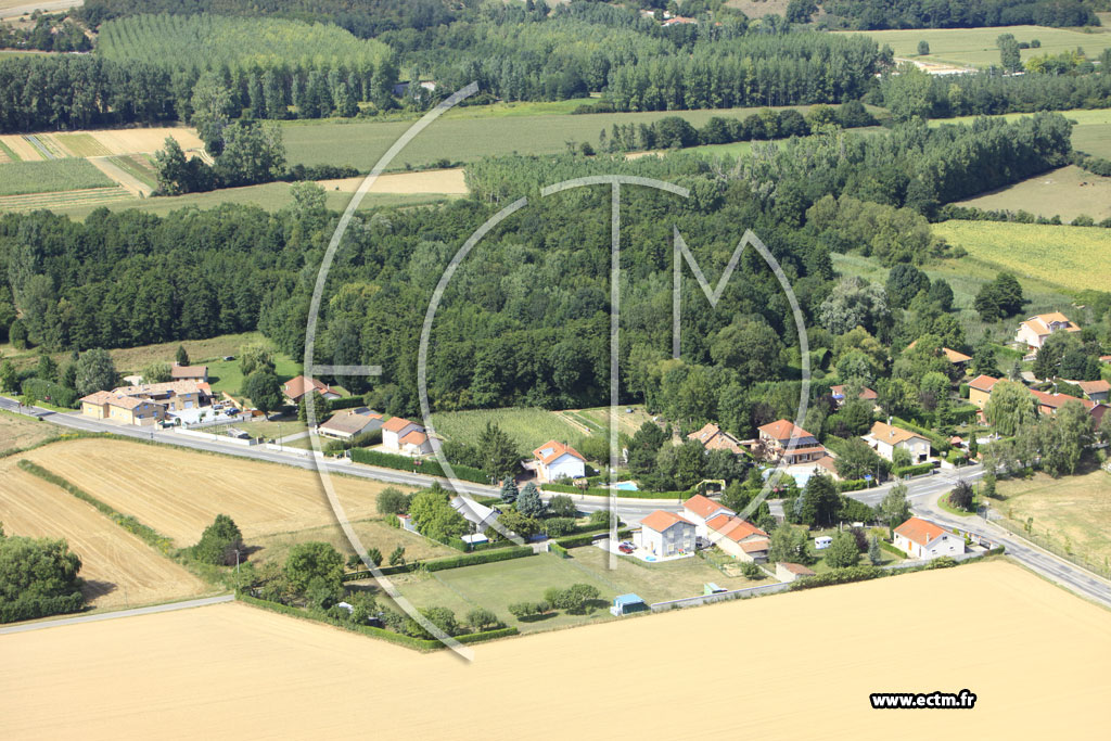 Photo arienne de Chaponnay