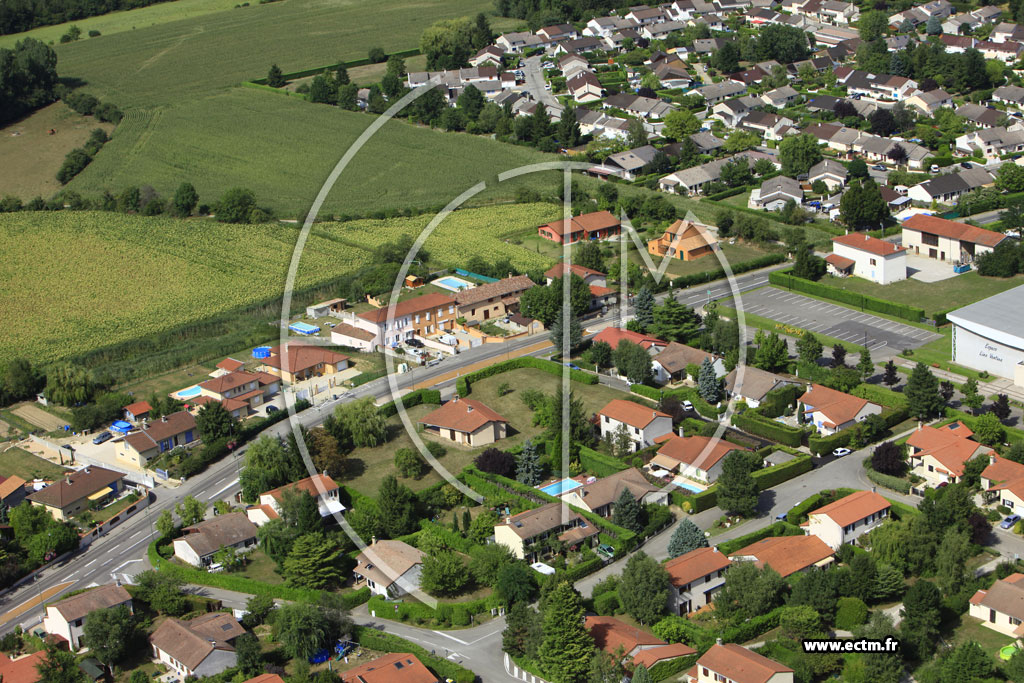 Photo arienne de Chaponnay