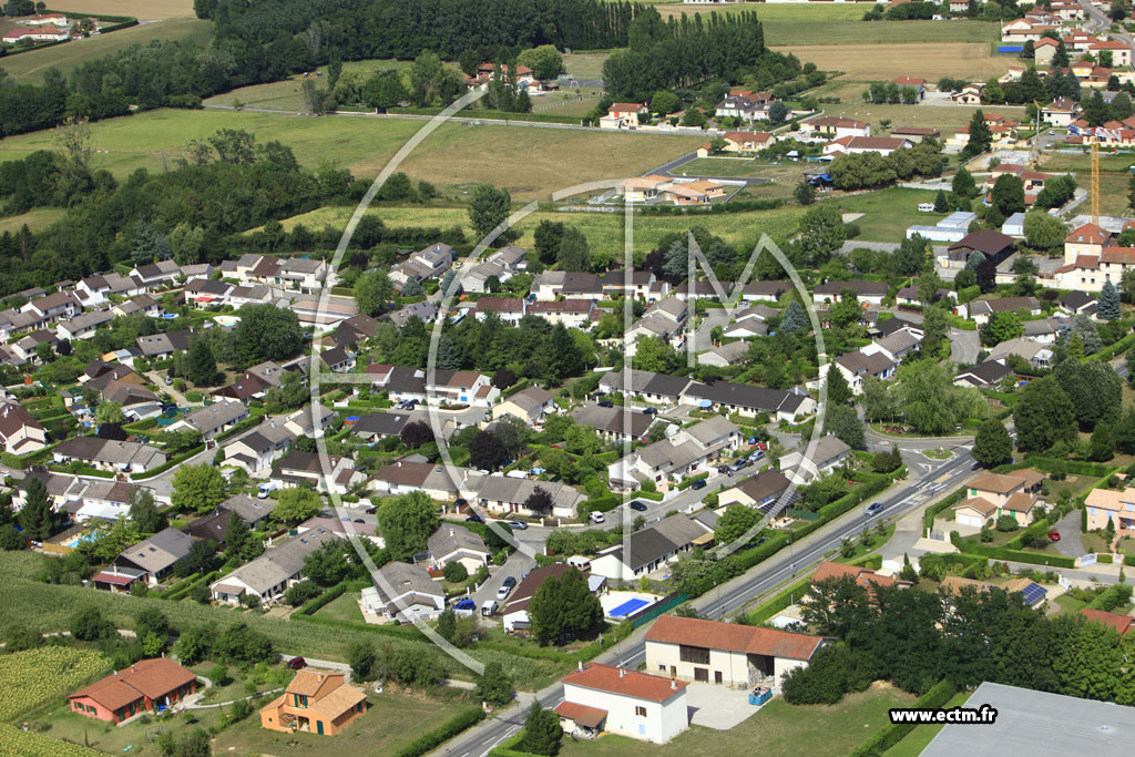 Photo arienne de Chaponnay