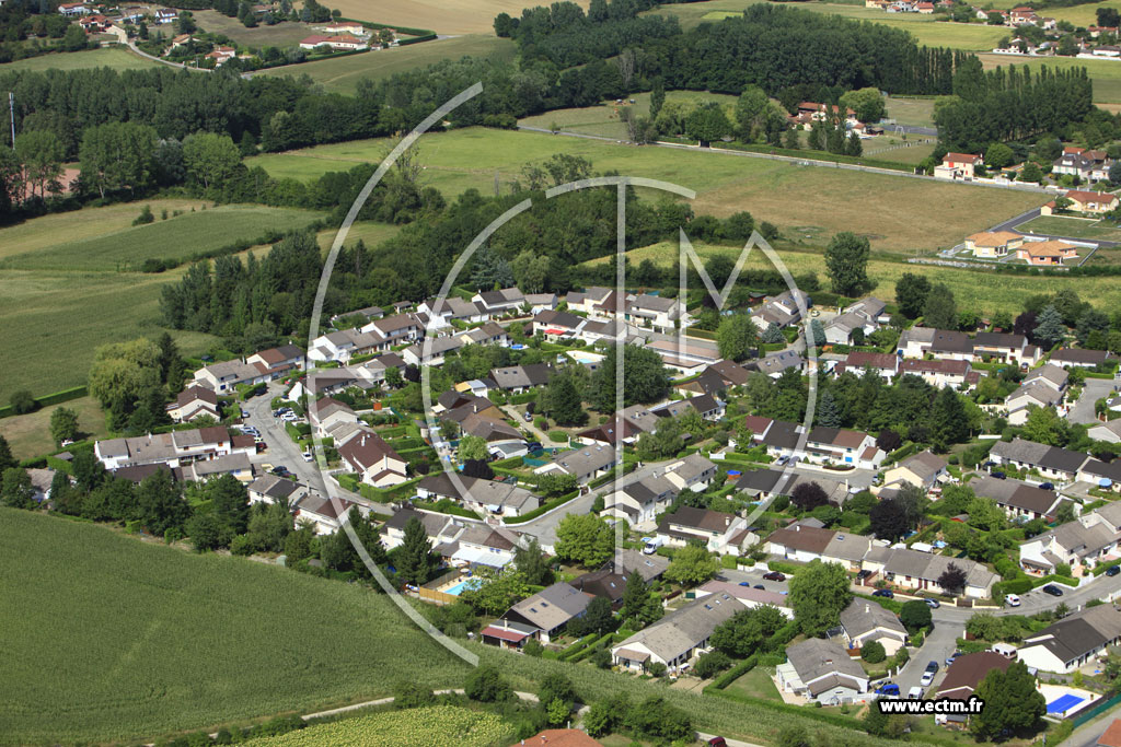 Photo arienne de Chaponnay