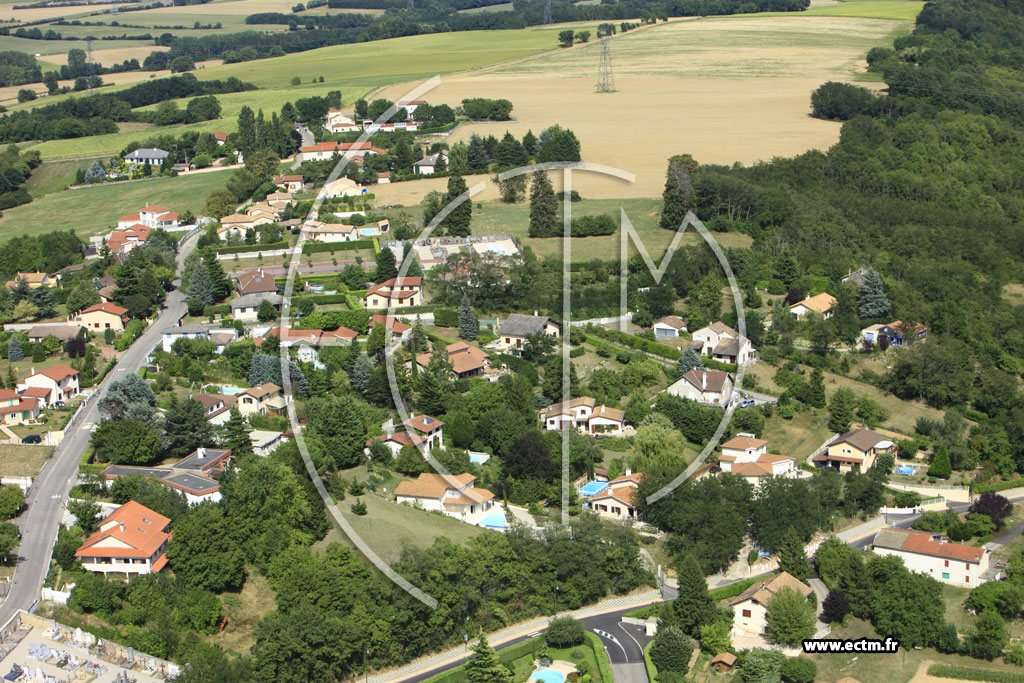 Photo arienne de Chaponnay