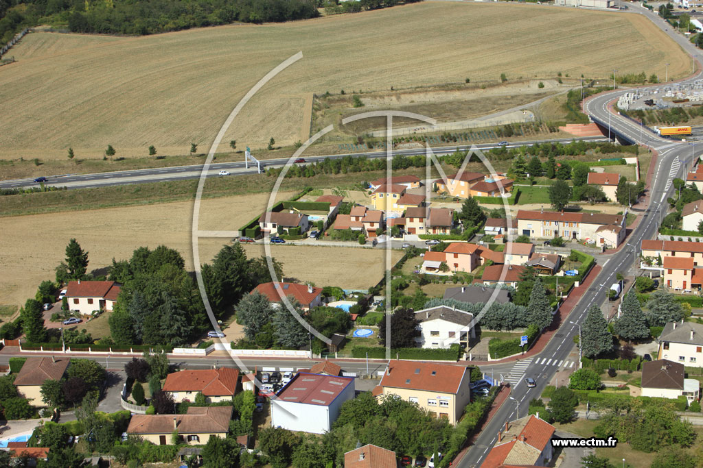 Photo arienne de Corbas (Route de Saint Priest)