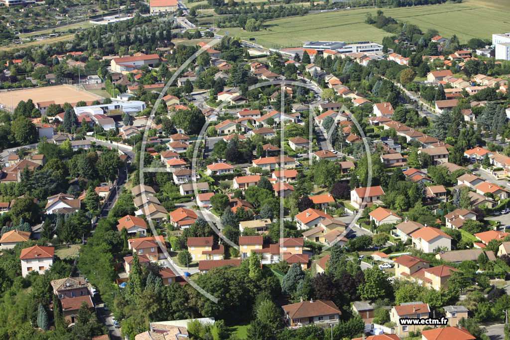 Photo arienne de Feyzin (Chemin de Beauregard)