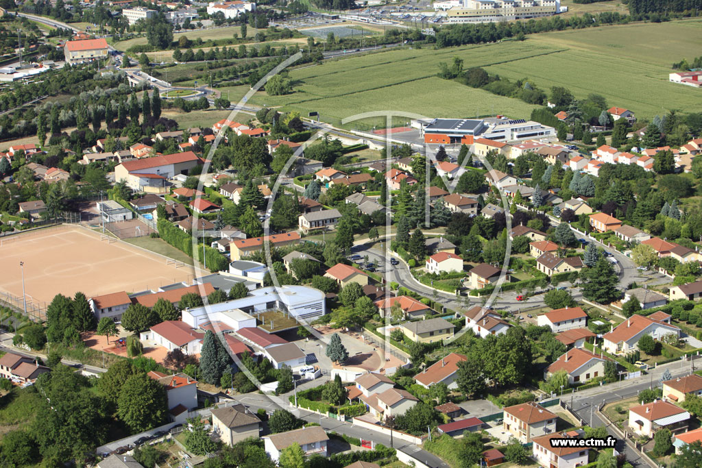 Photo arienne de Feyzin (Route de Lyon)