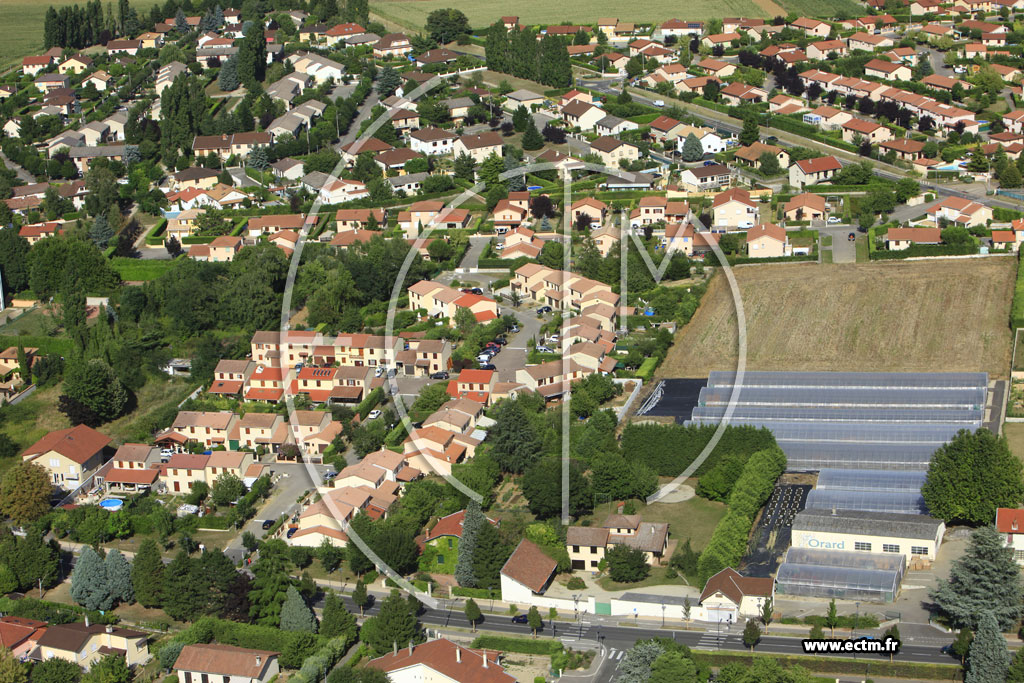 Photo arienne de Feyzin (Route de Lyon)