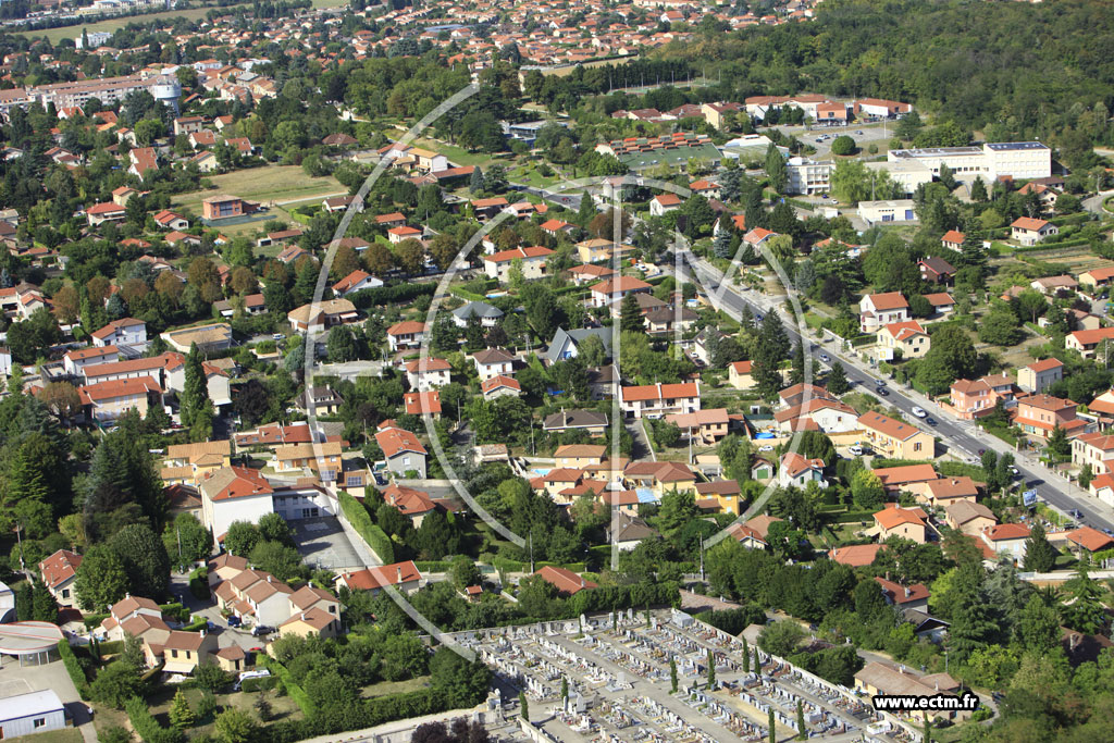 Photo arienne de Feyzin (Route de Vienne)