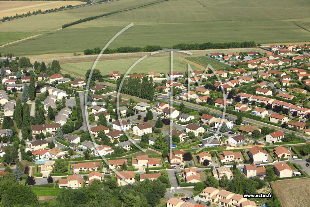 Photo arienne de Feyzin (Route de Vnissieux)