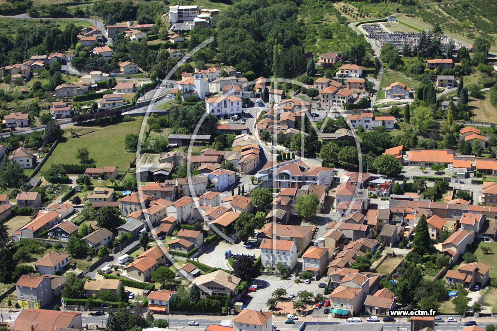 Photo arienne de Loire sur Rhne