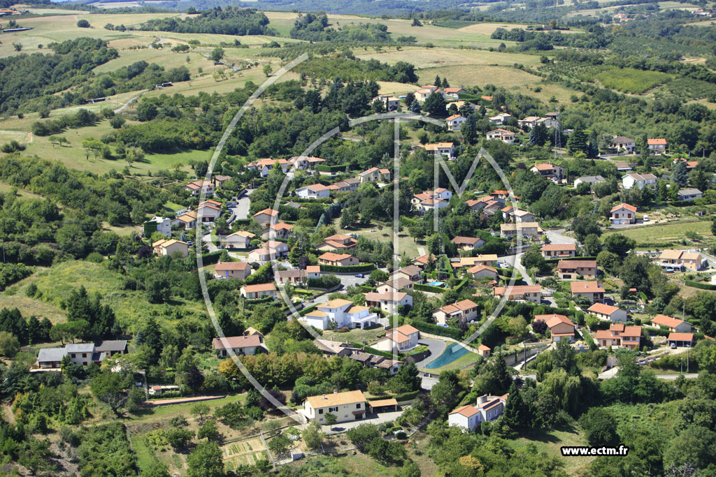 Photo arienne de Loire sur Rhne