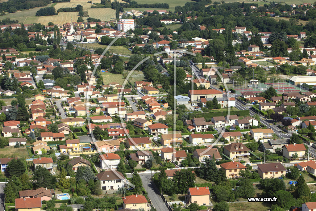 Photo arienne de Mions (Route de Corbas)