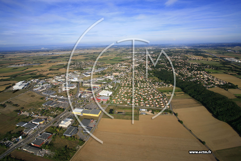 Photo arienne de Saint-Bonnet-de-Mure
