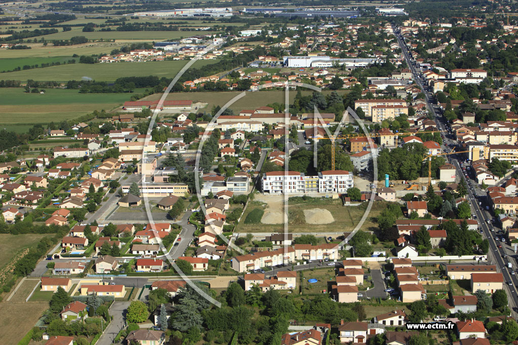 Photo arienne de Saint-Bonnet-de-Mure