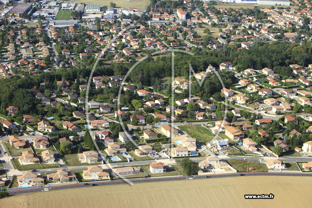 Photo arienne de Saint-Bonnet-de-Mure (Chemin de la Fouillouse)